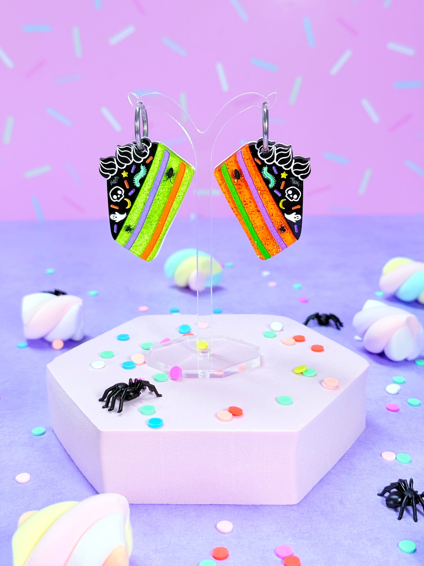 Creepy Cake Acrylic Earrings