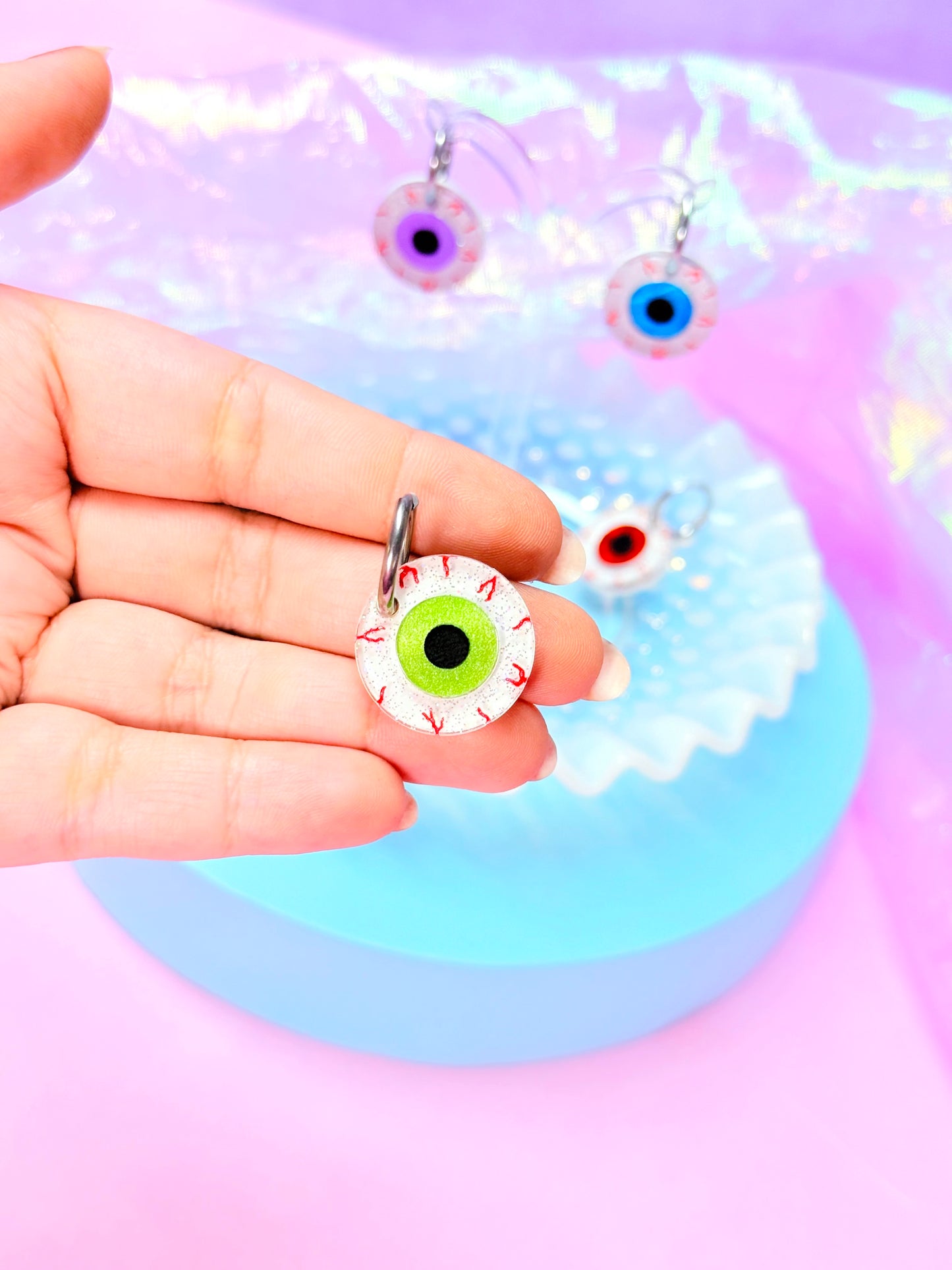 Mini Jelly Eyeball Acrylic Earrings