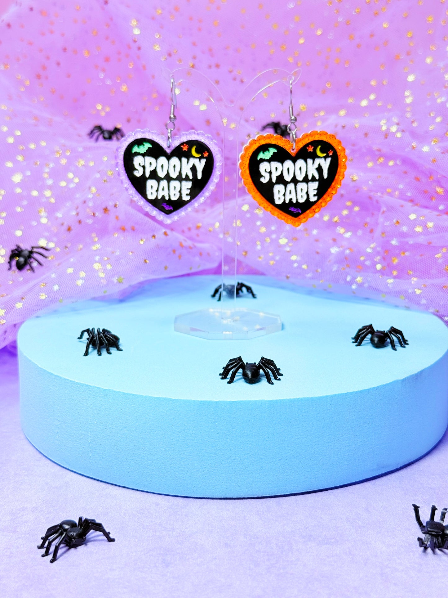 Spooky Babe Acrylic Earrings