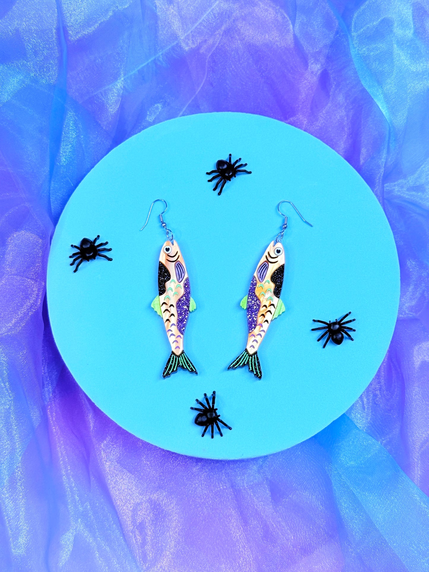 Spooky Fish Acrylic Earrings