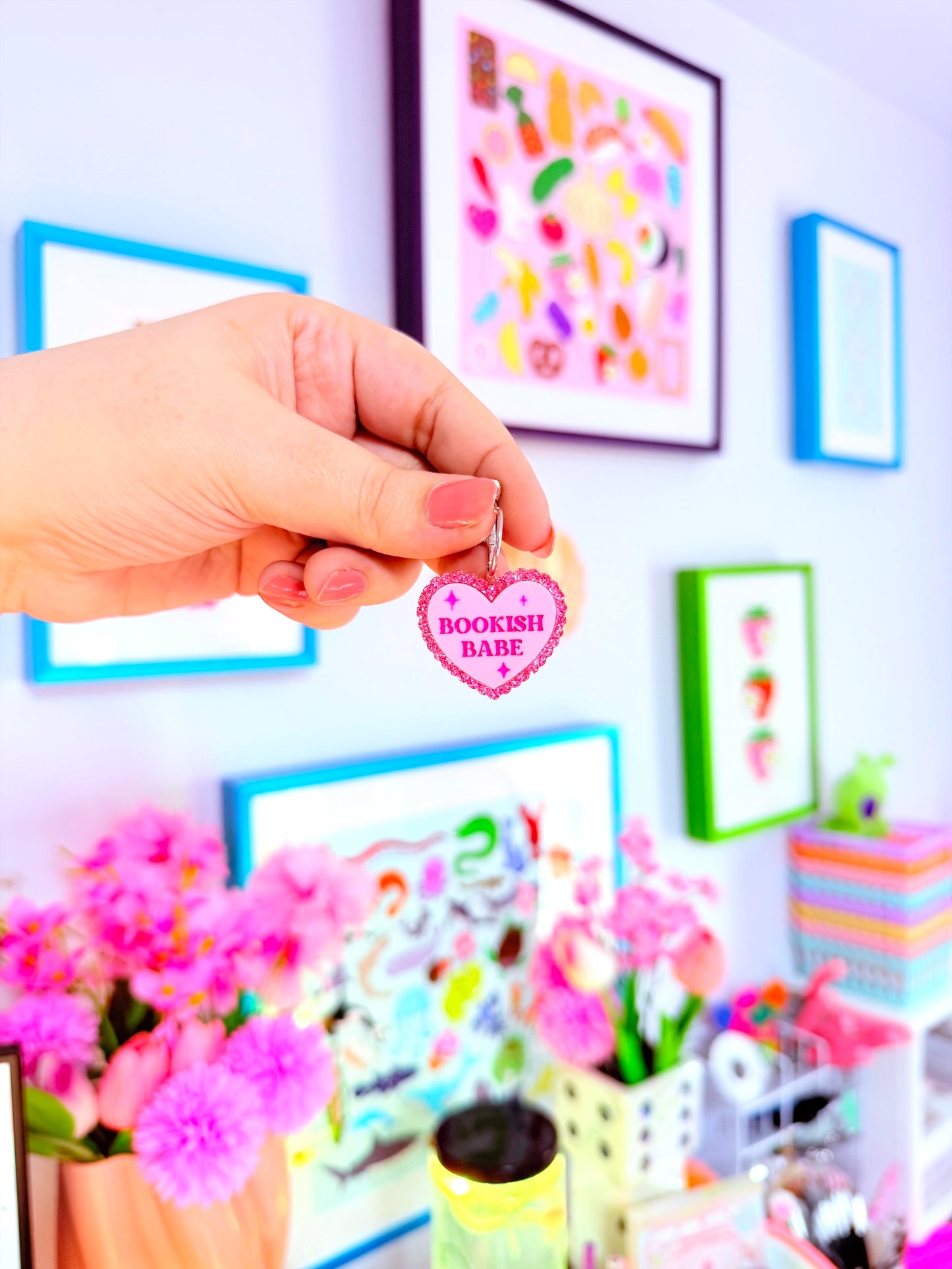 Bookish Babe, Mini Bookish Heart Earrings