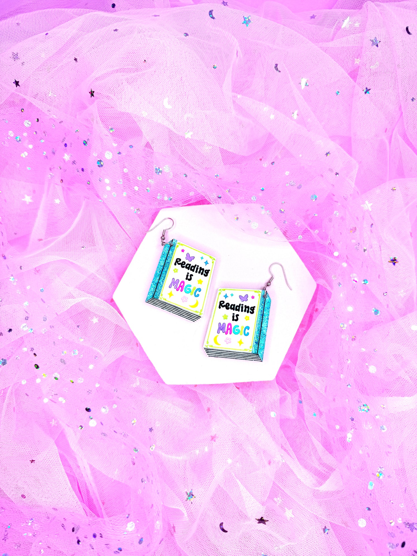 Reading Is Magic, Book Earrings