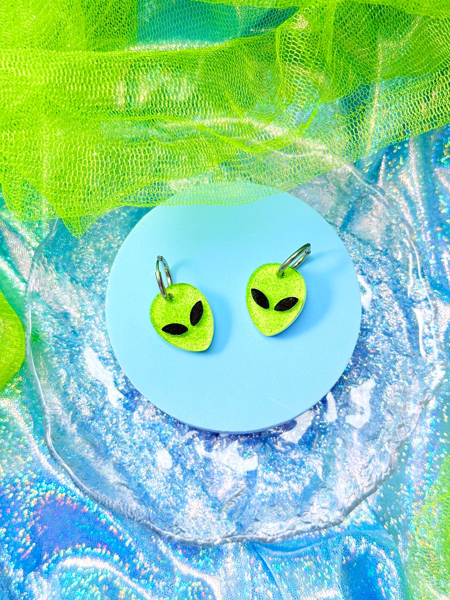 Jelly Alien Acrylic Earrings