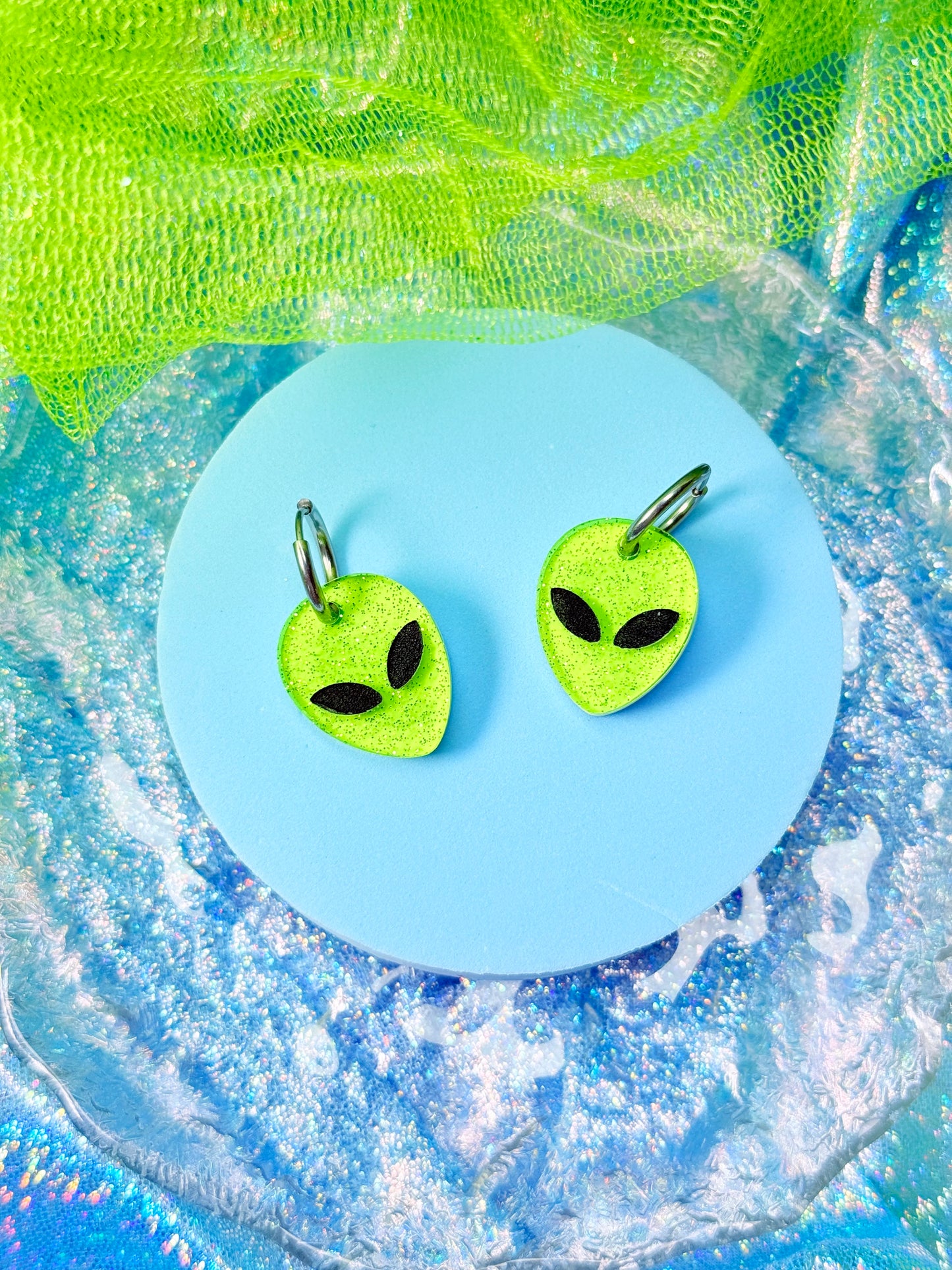 Jelly Alien Acrylic Earrings
