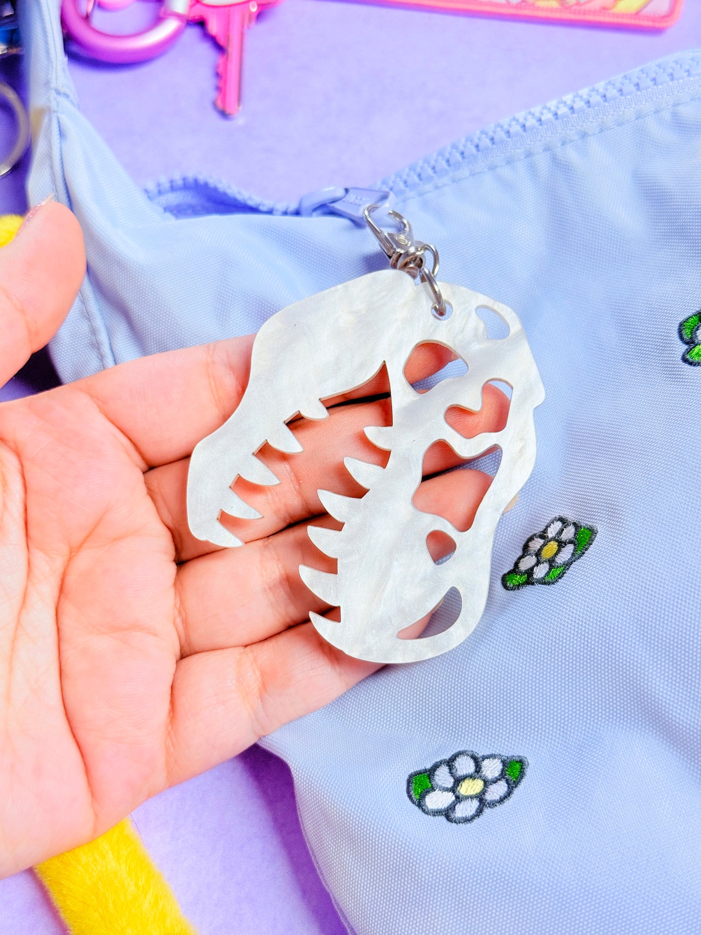 Dino Skull Bag Charm