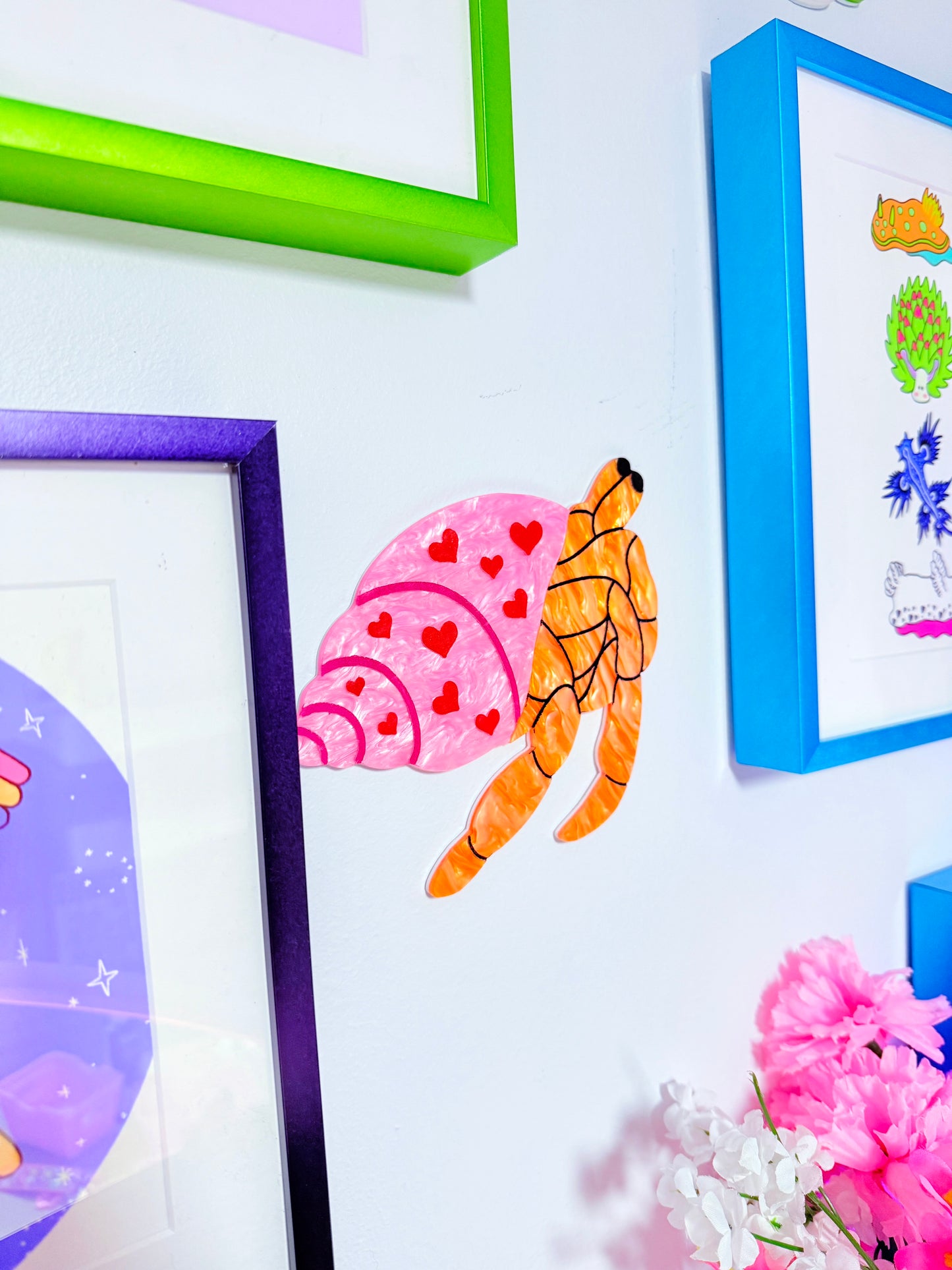 Hermit Crab Wall Art (Love)