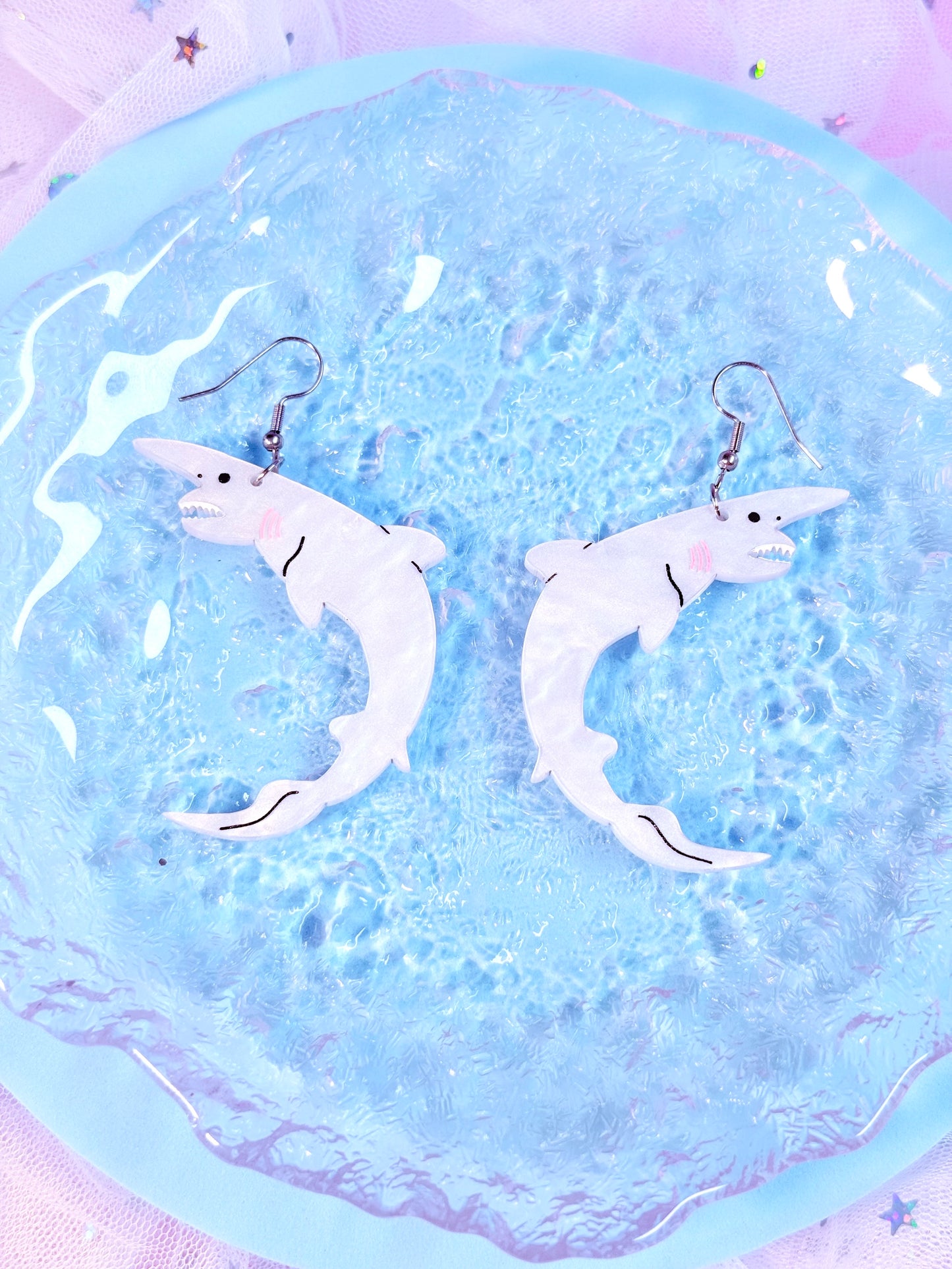Goblin Shark Acrylic Earrings