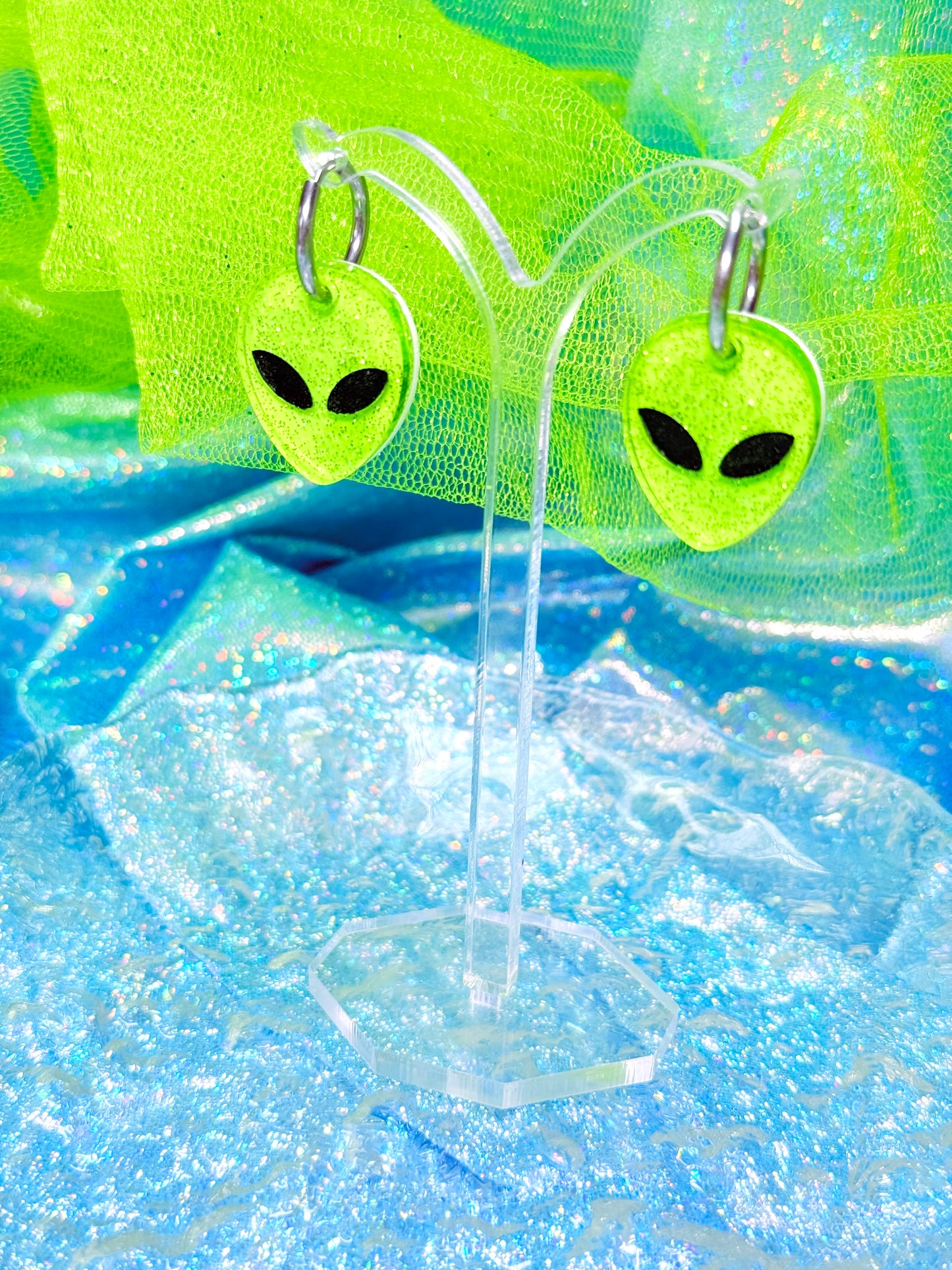 Jelly Alien Acrylic Earrings