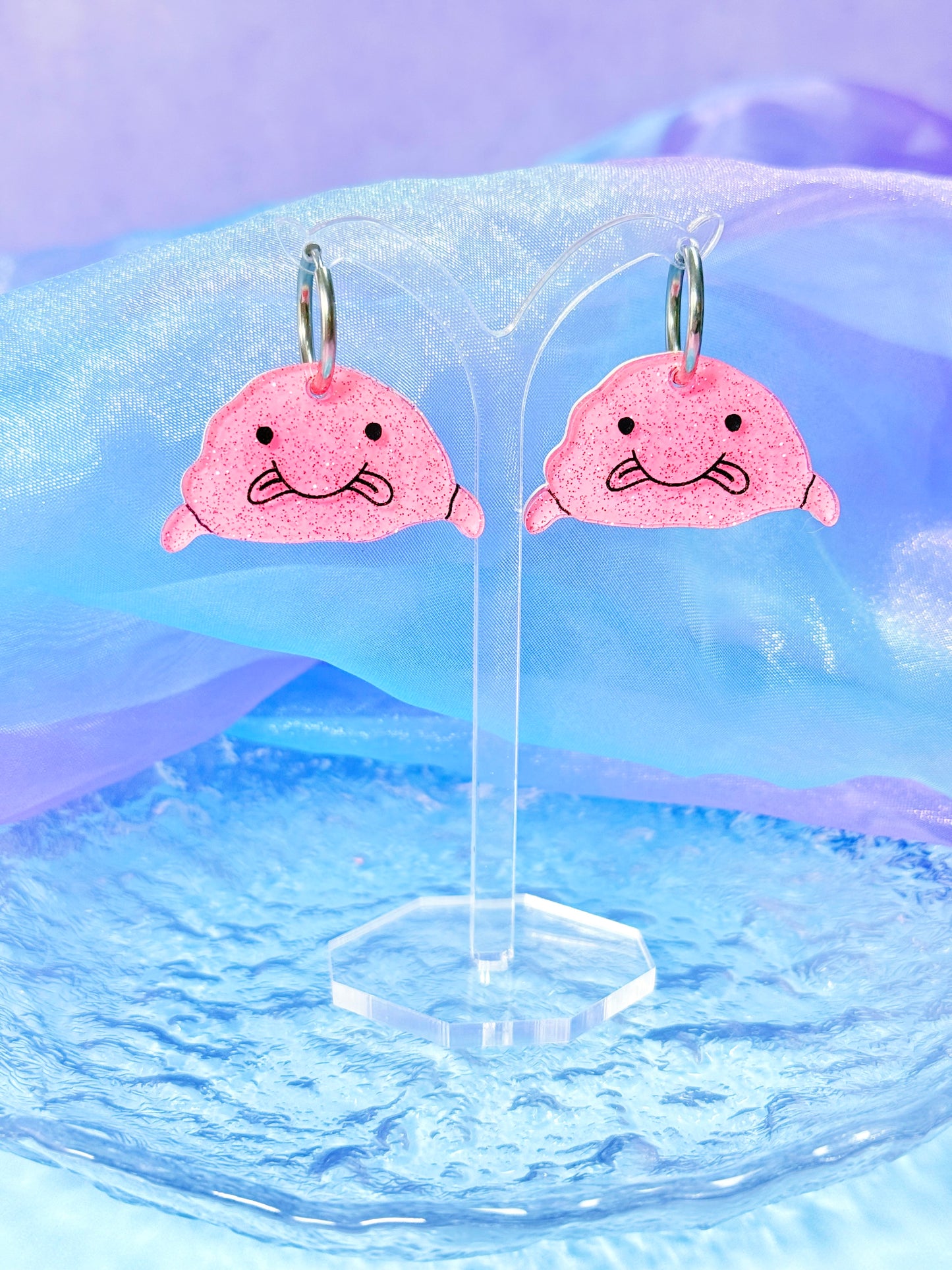 Blobfish Acrylic Earrings