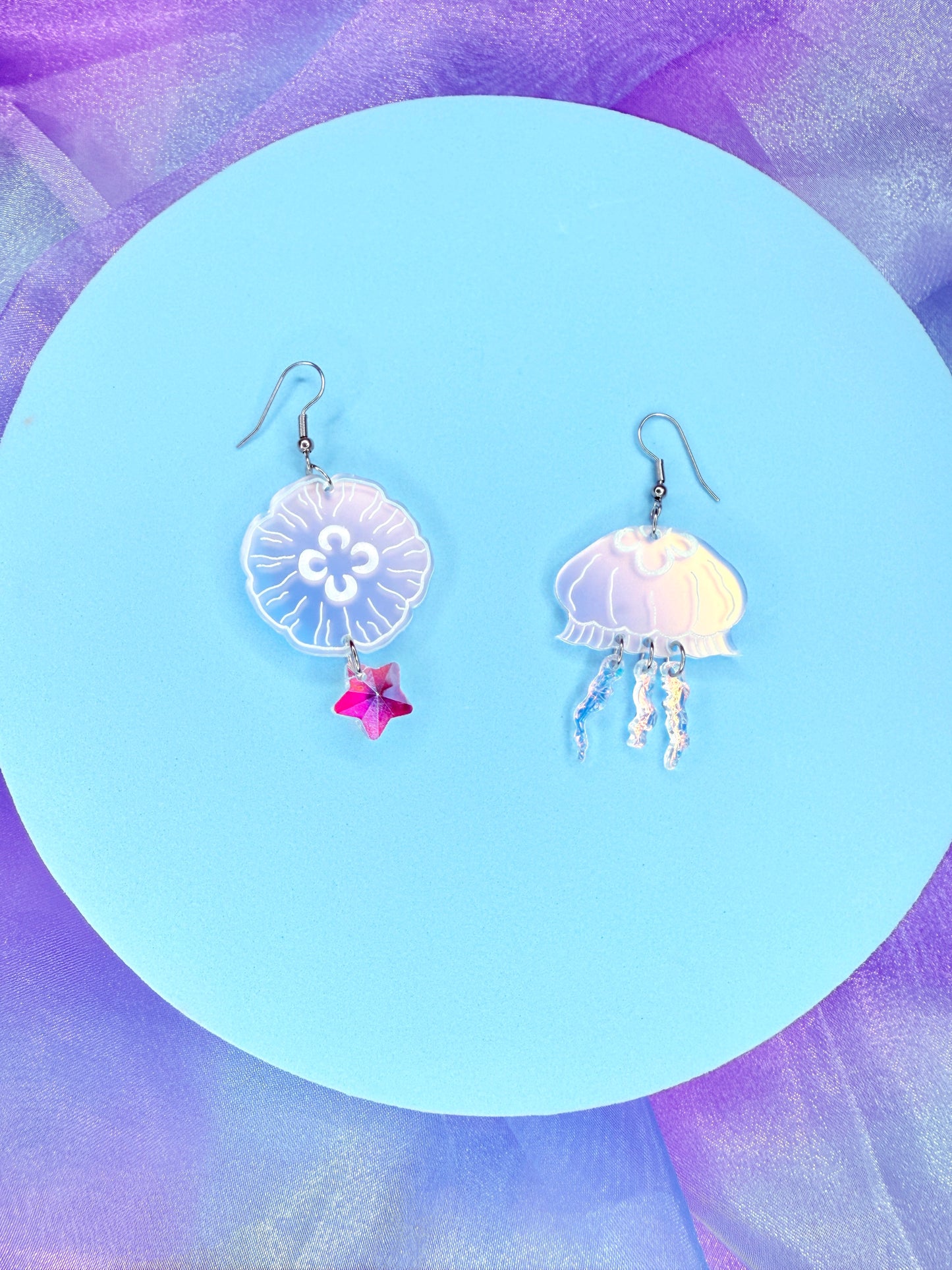 Moon Jelly Acrylic Earrings