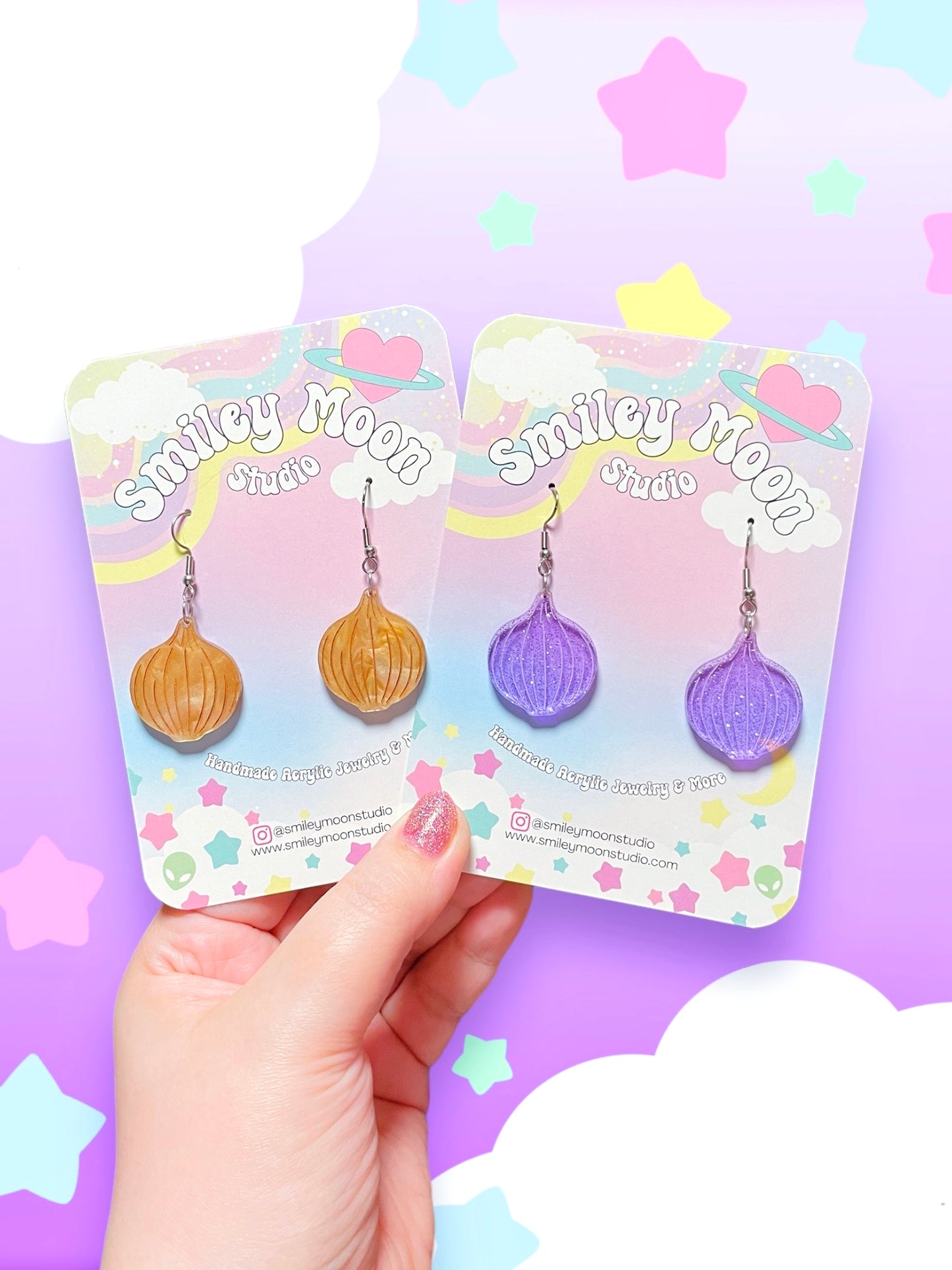 Onion Acrylic Earrings