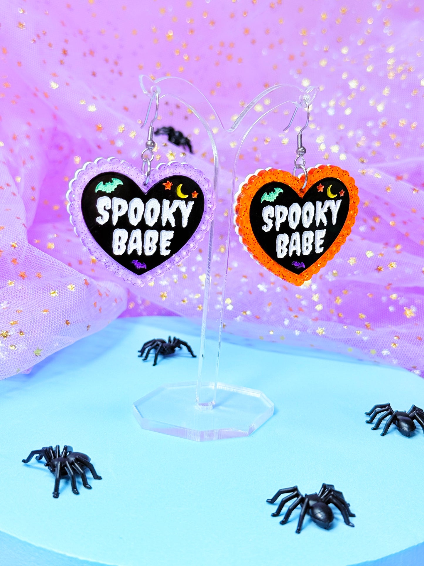 Spooky Babe Acrylic Earrings
