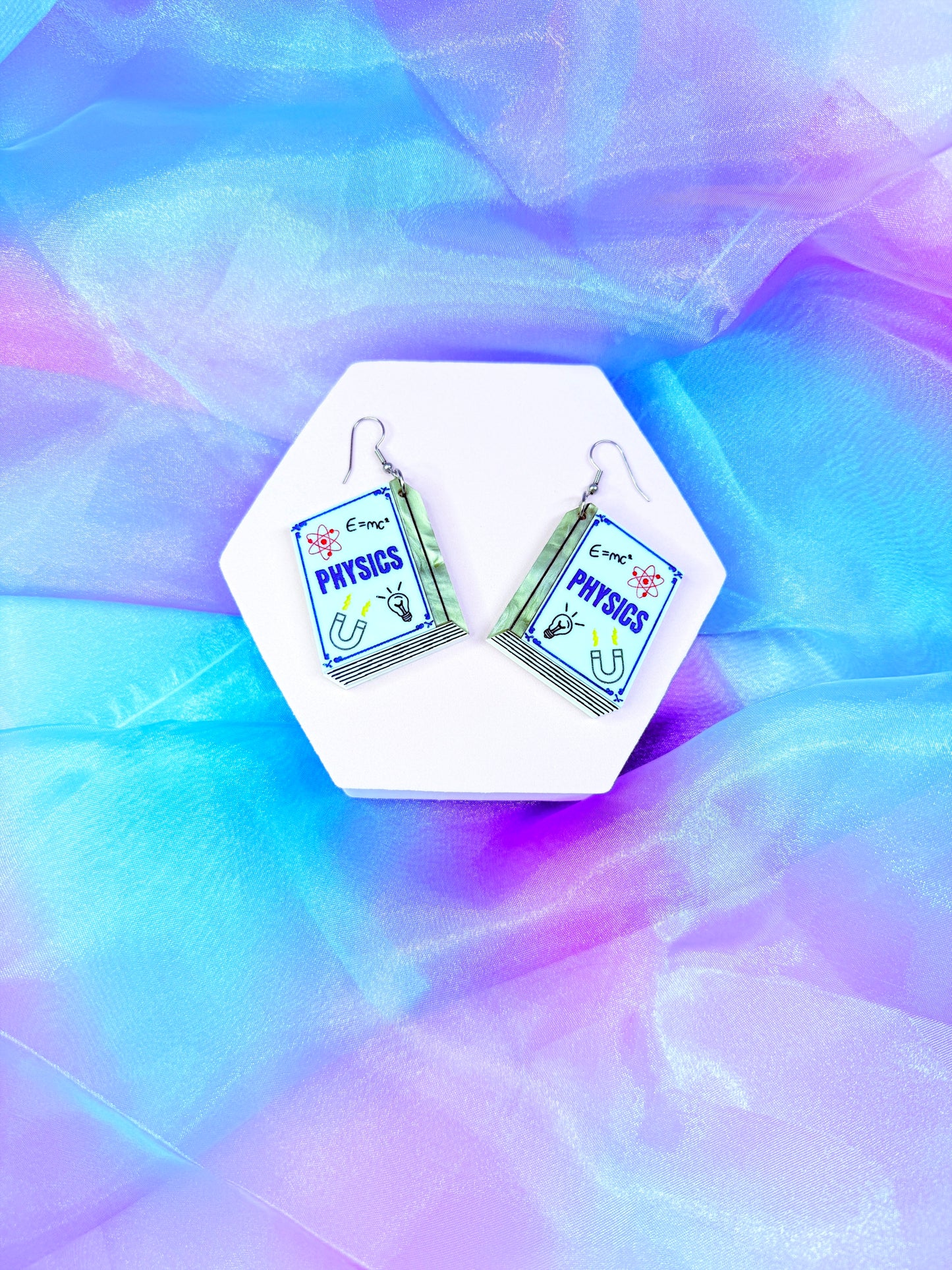 Physics Book Earrings