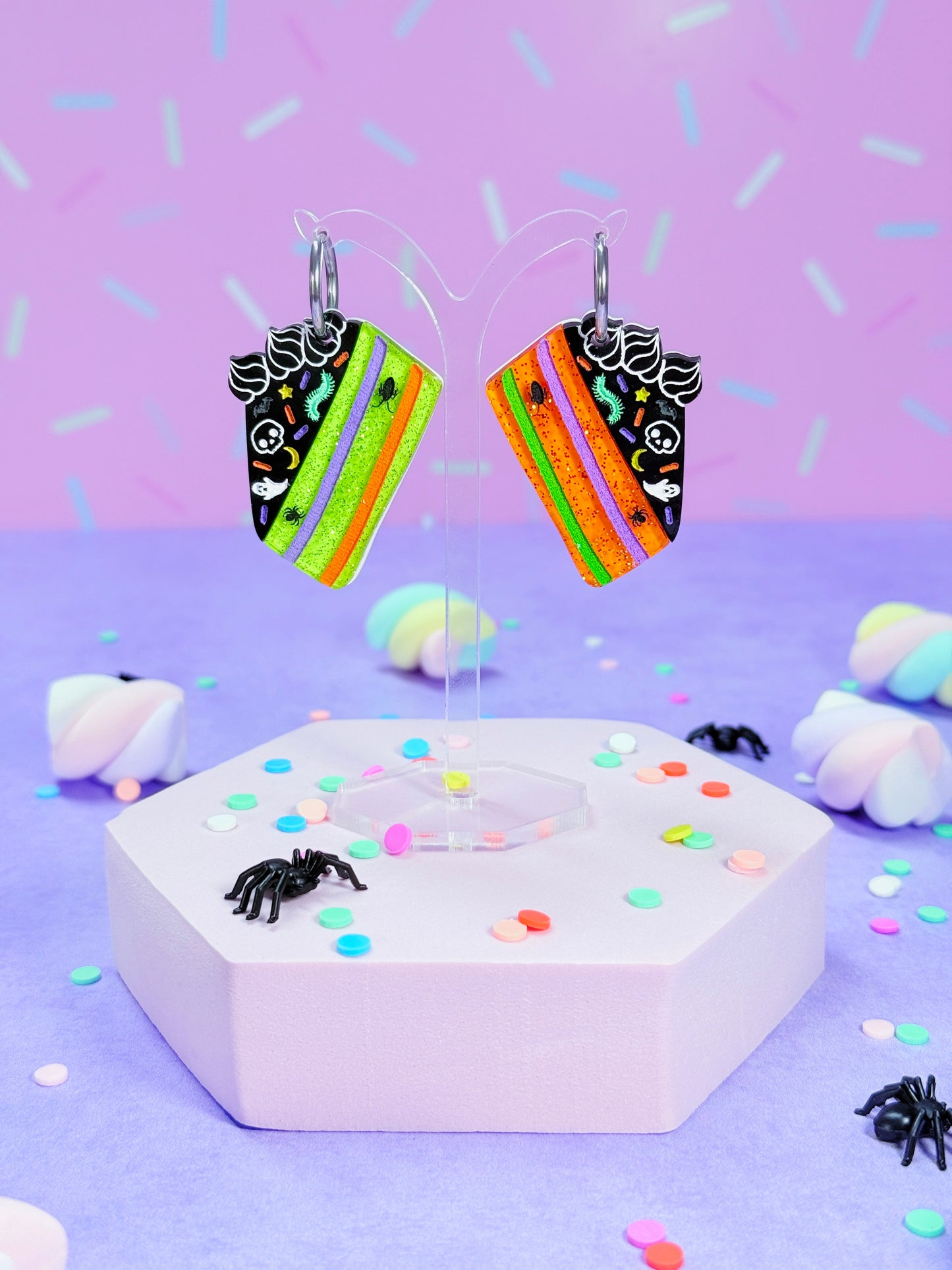 Creepy Cake Acrylic Earrings