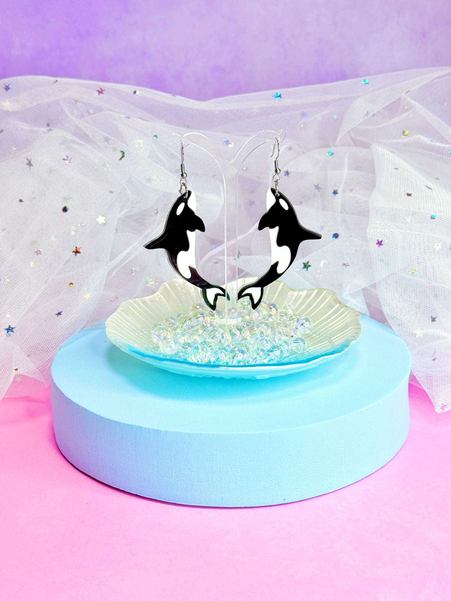 Orca Acrylic Earrings