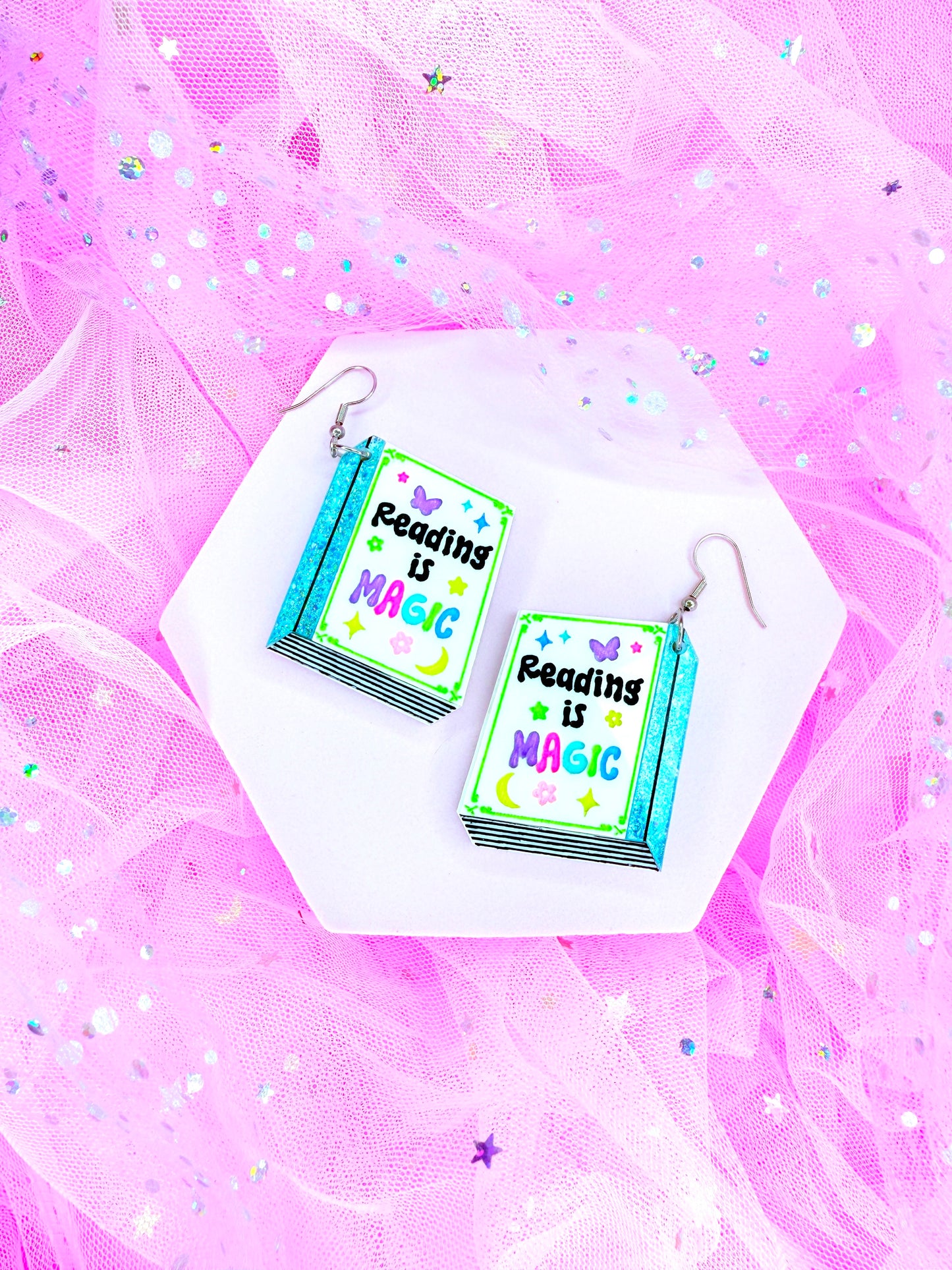 Reading Is Magic, Book Earrings