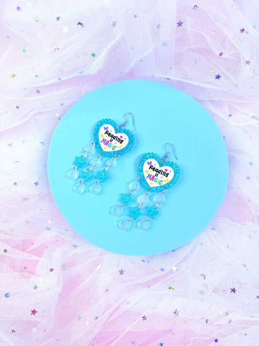 Reading is Magical, Dangly Acrylic Earrings