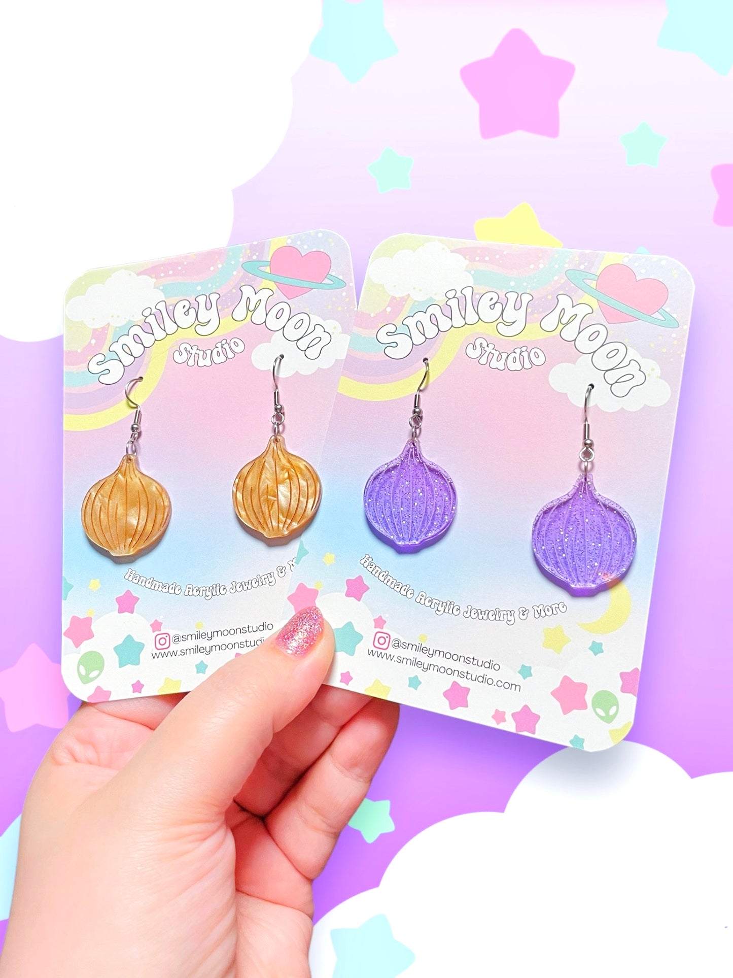 Onion Acrylic Earrings