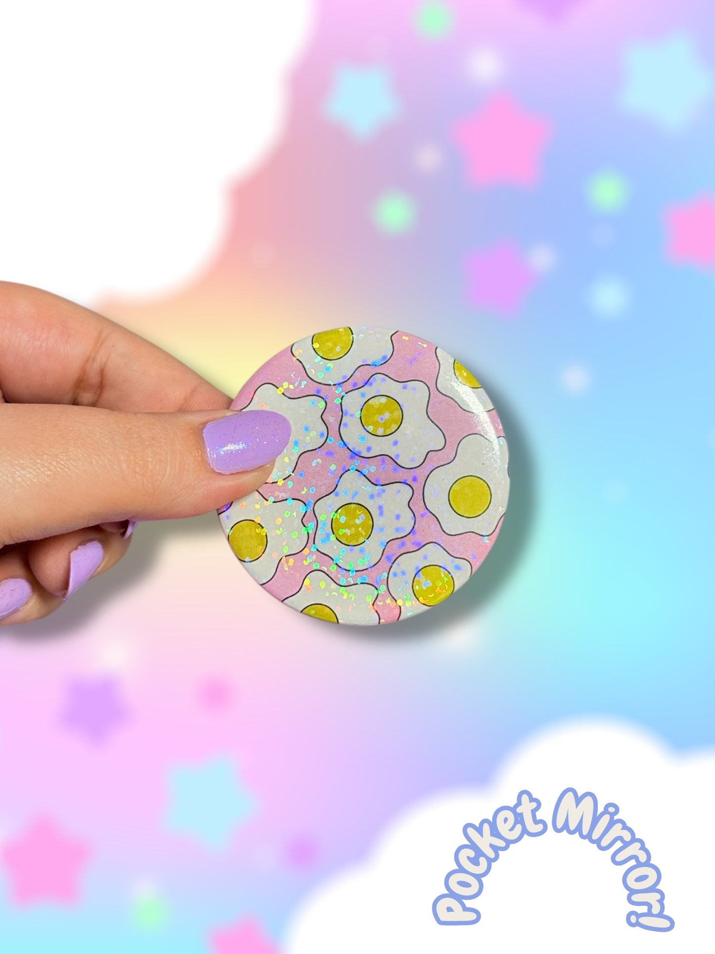 Fried Egg Mini Mirror