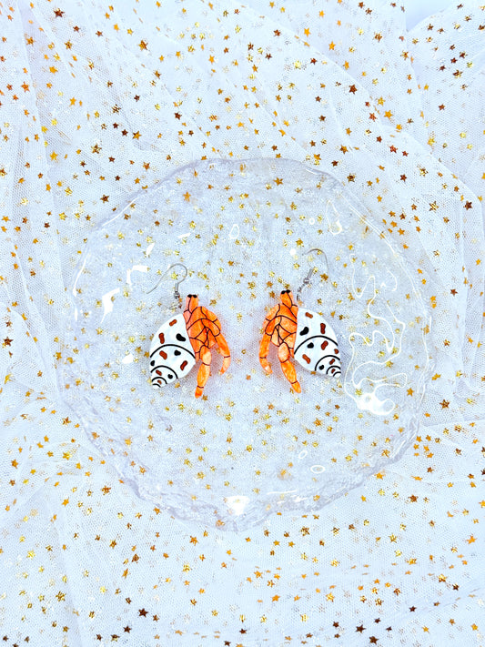 Hermit Crab Acrylic Earrings (Moo Chic)