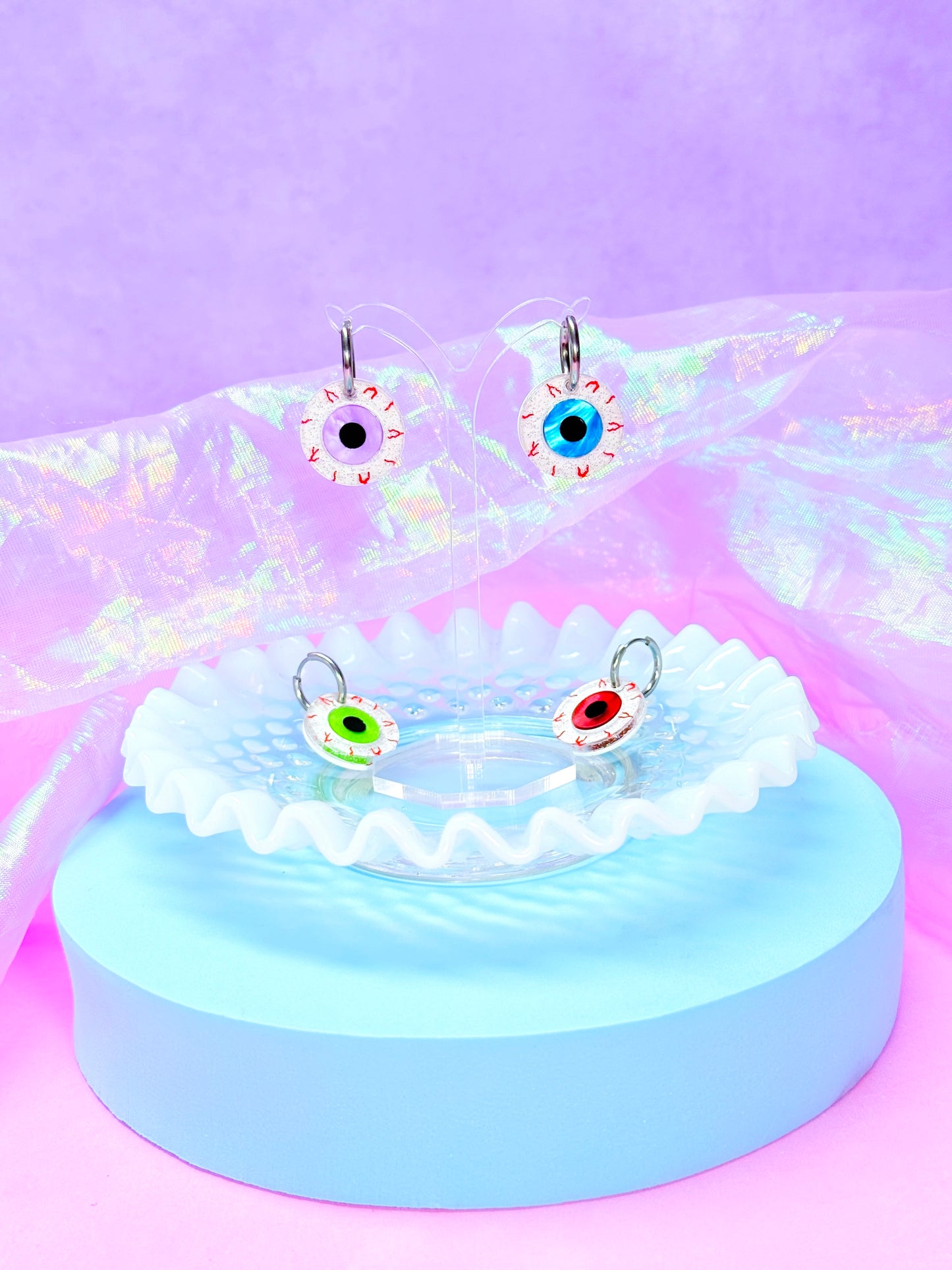 Mini Jelly Eyeball Acrylic Earrings