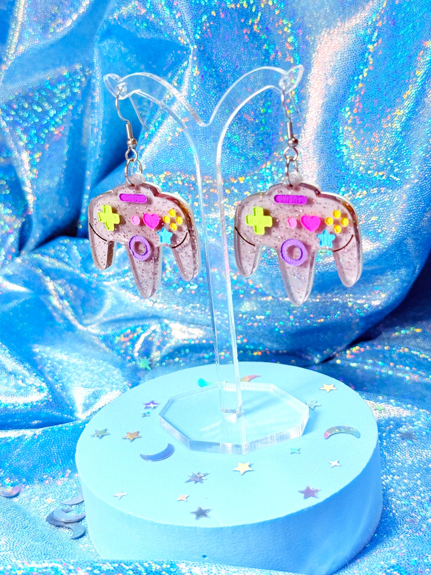 Nostalgic Videogame Controller Acrylic Earrings