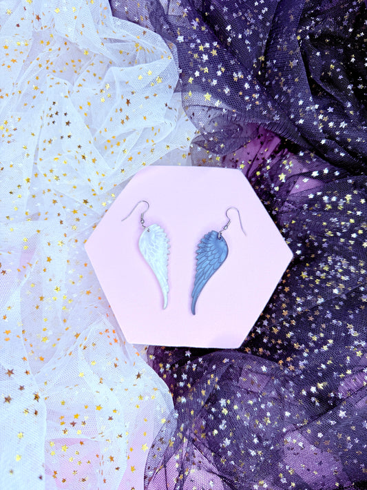 Angel and Fallen Angel Wing Earrings