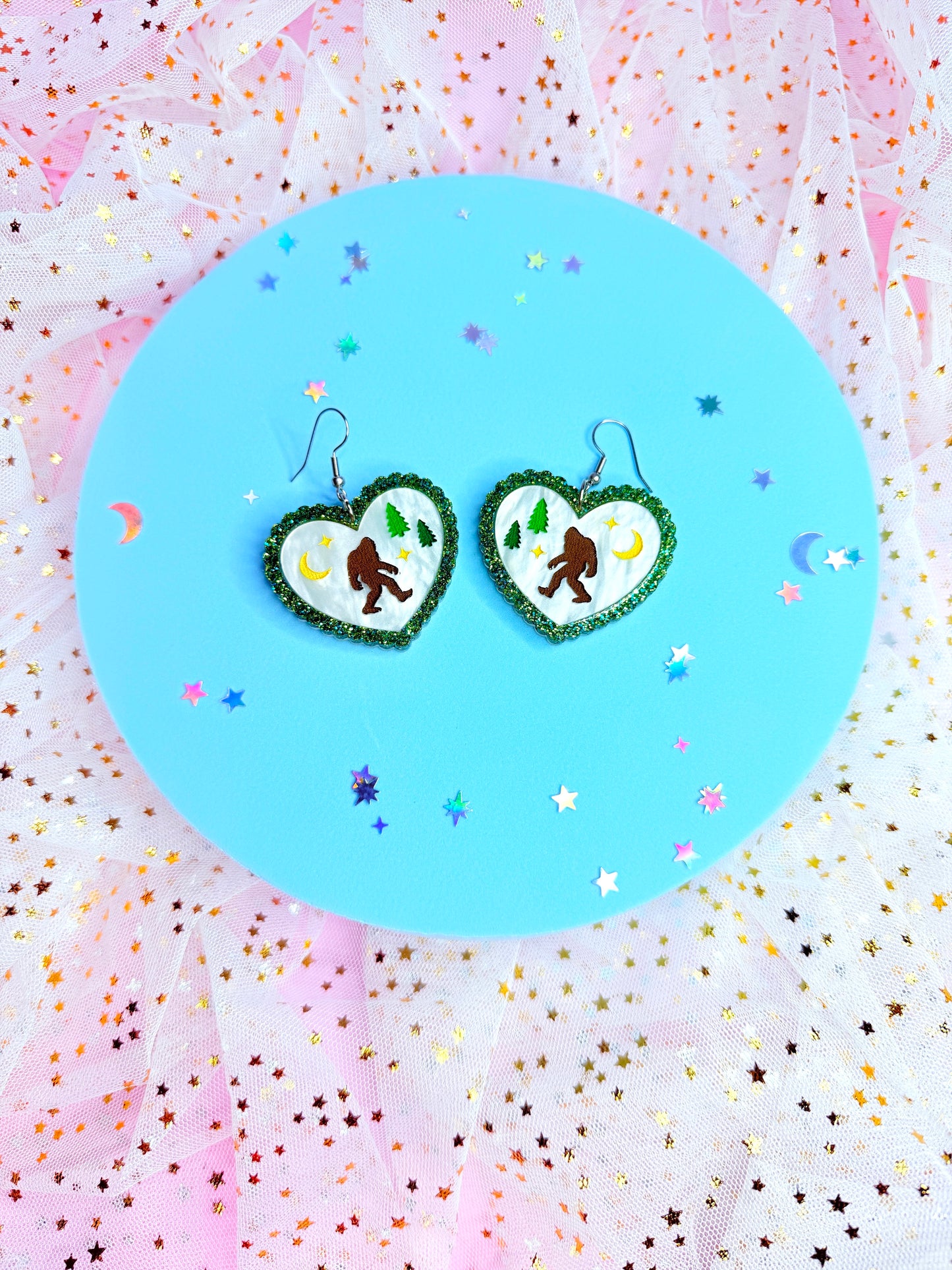 Searching for Bigfoot (Sasquatch) Acrylic Earrings