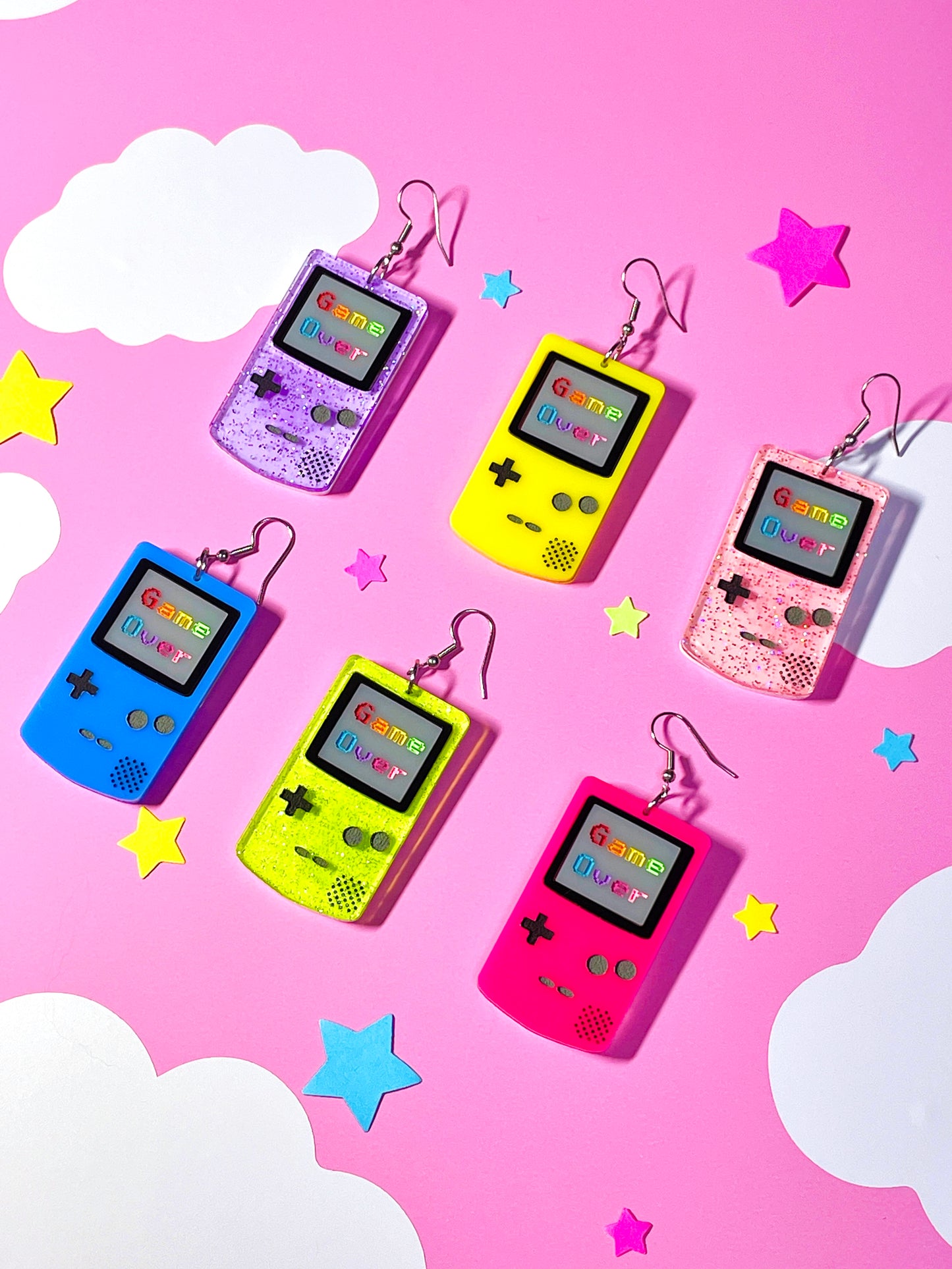 Game Over Acrylic Earrings