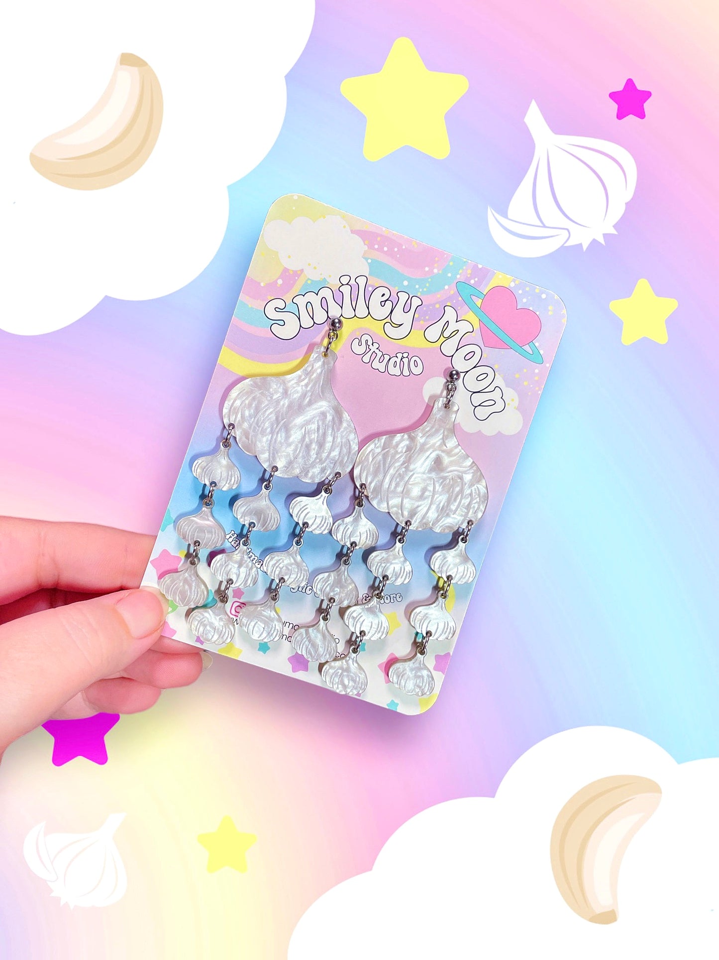 Garlic Galore Acrylic Earrings