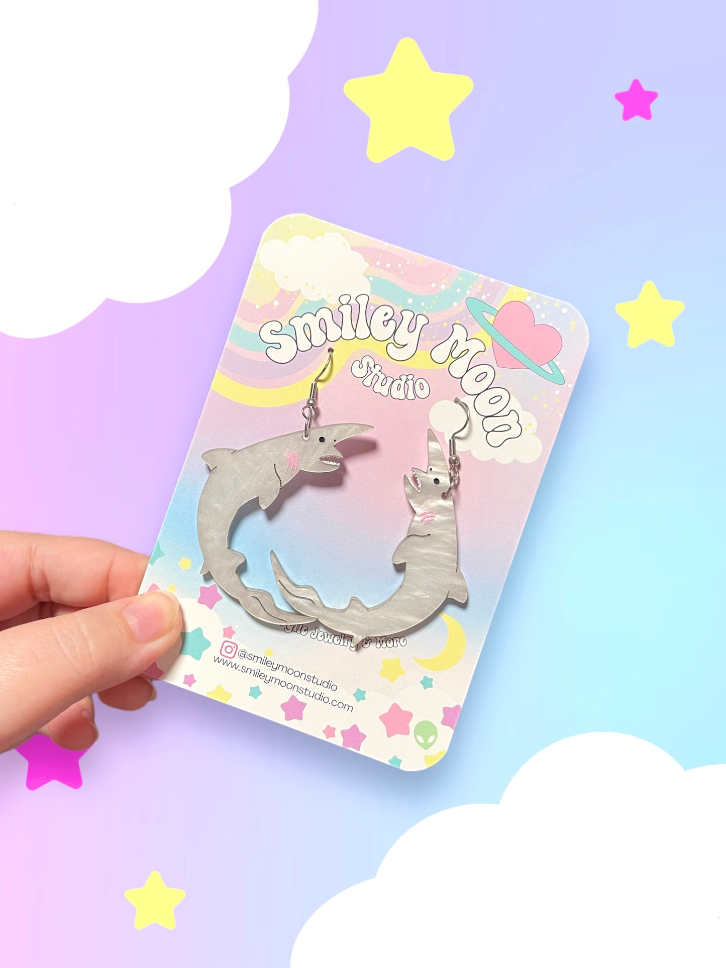 Goblin Shark Acrylic Earrings