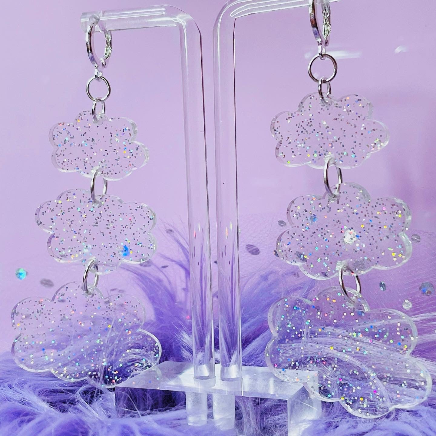 Jelly Cloud Acrylic Earrings
