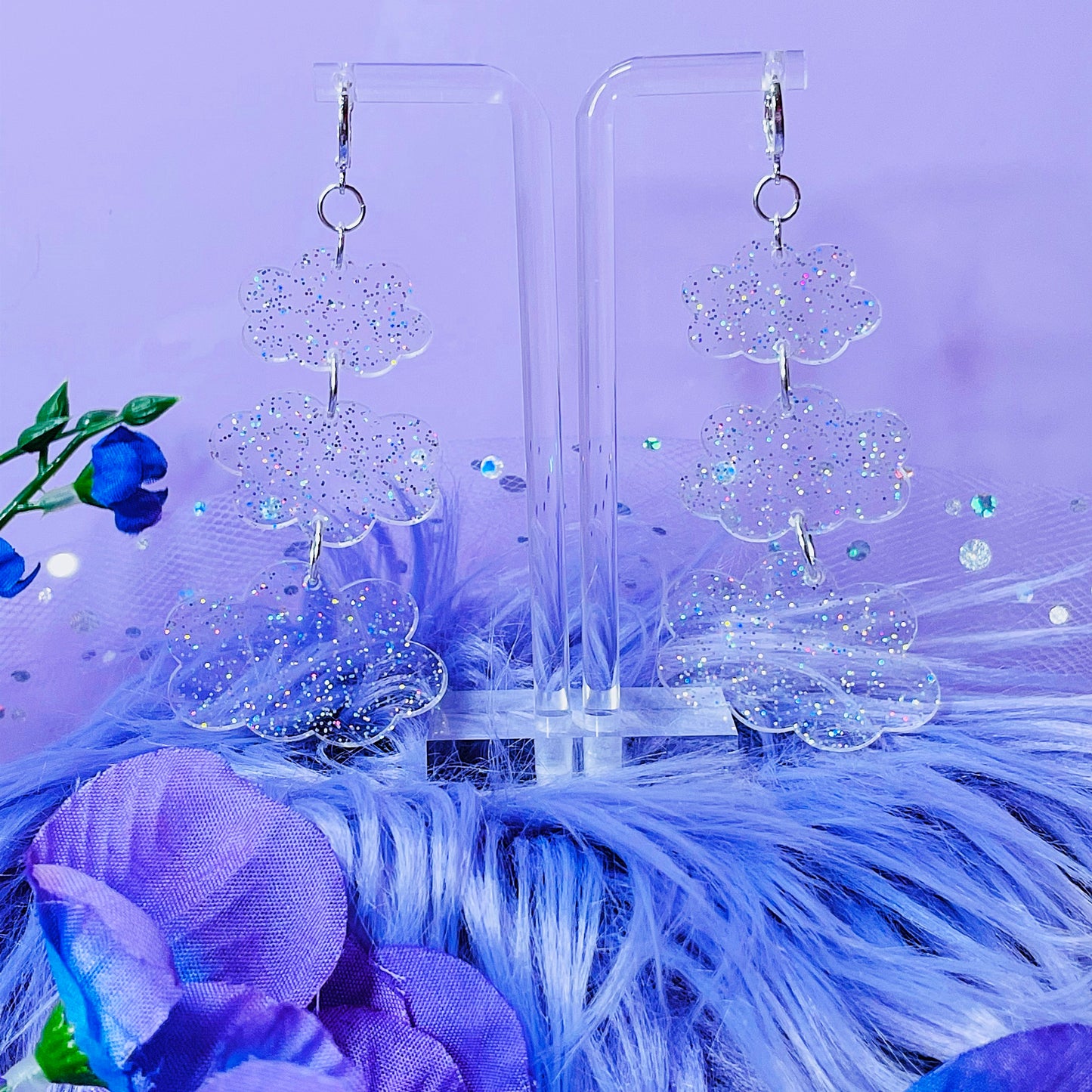 Jelly Cloud Acrylic Earrings