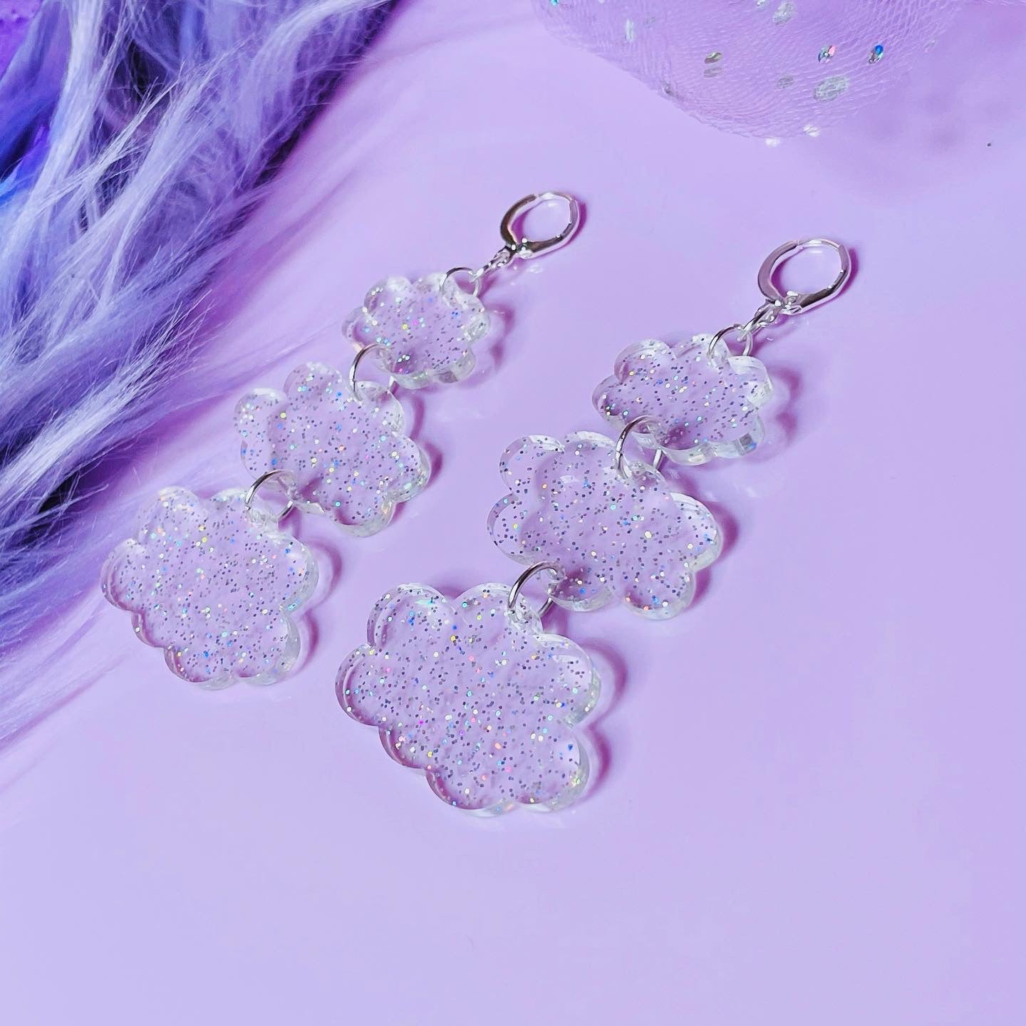 Jelly Cloud Acrylic Earrings
