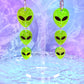 Jelly Alien Drops, Acrylic Earrings