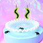 Gummy Centipede Acrylic Earrings