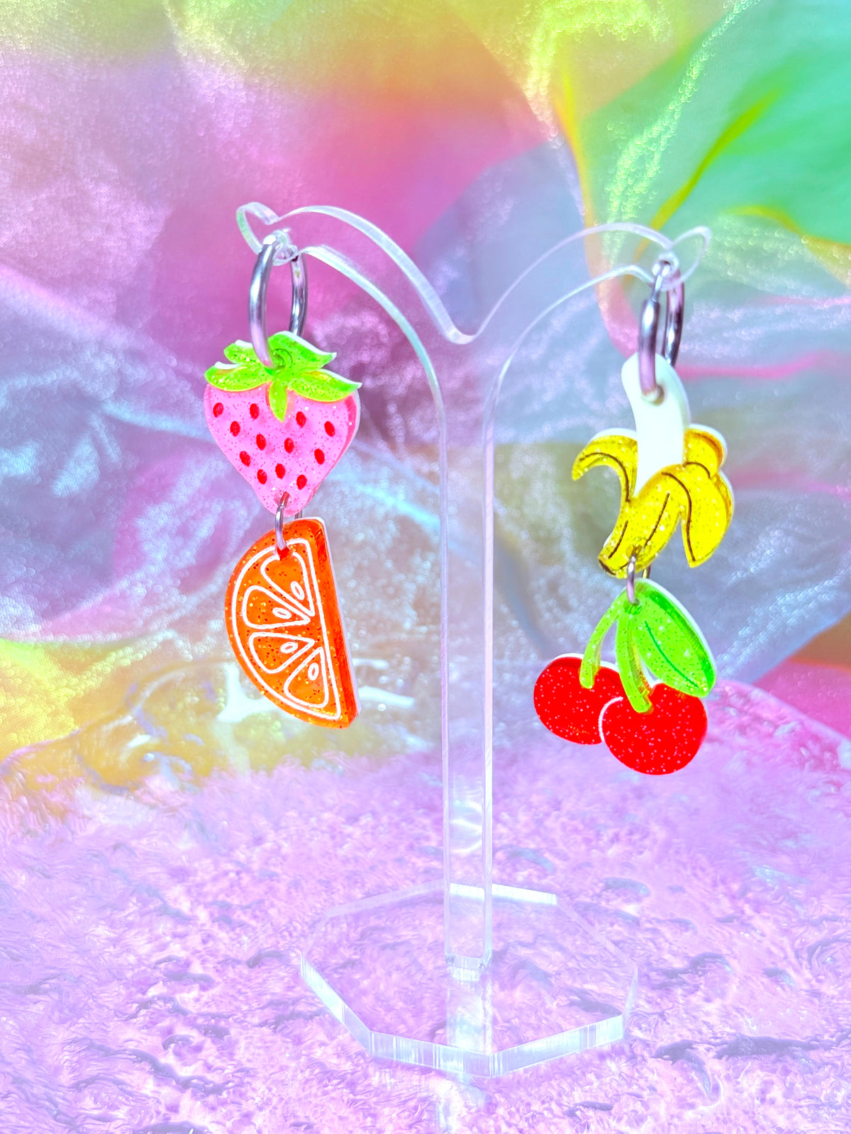 Fruit Salad Acrylic Earrings