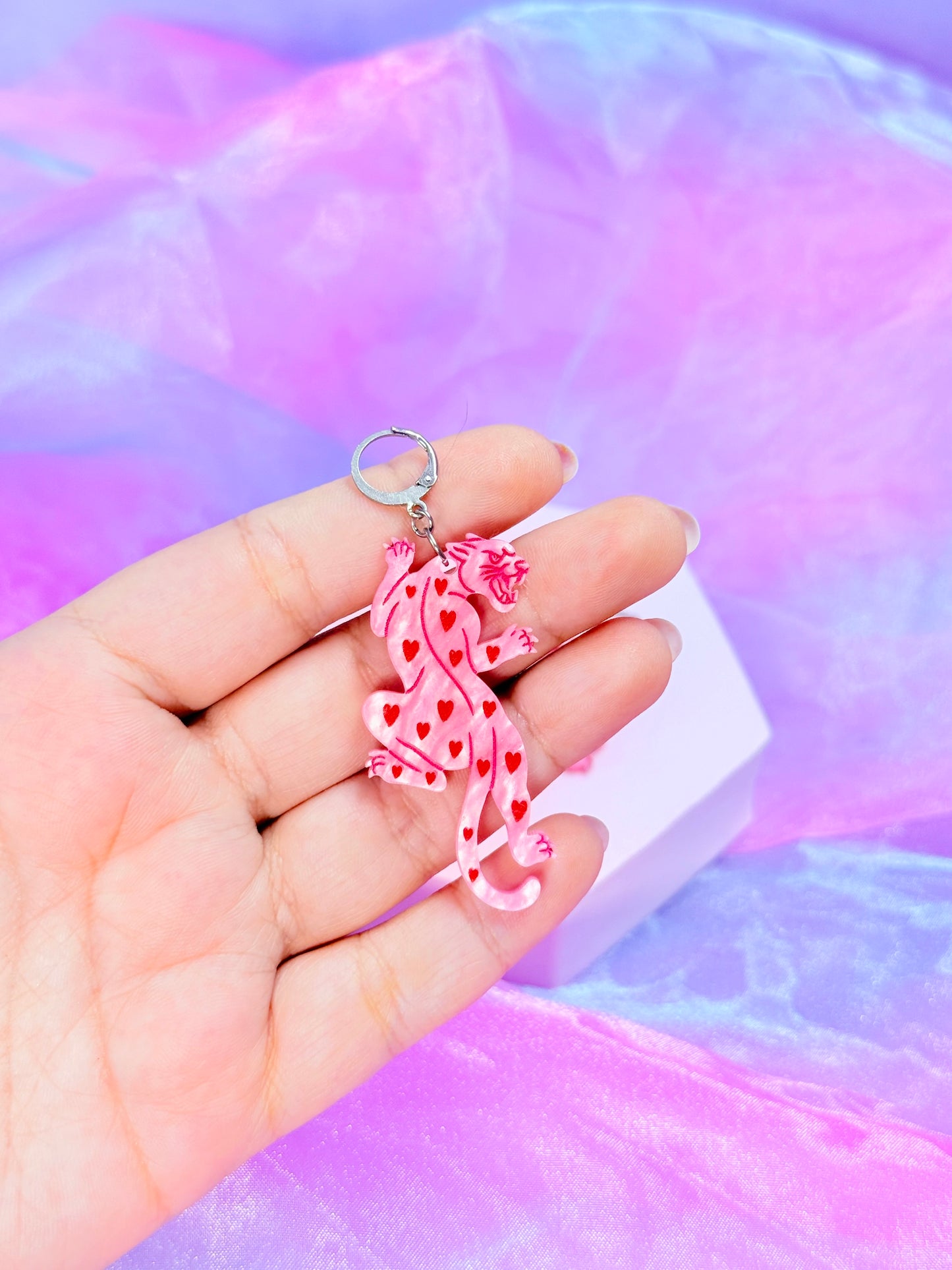 Crawling Love Panther Earrings