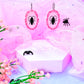 Cutesy Cockroach Acrylic Earrings (pinky pink)