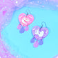 Dino Lover Dangles, Acrylic Earrings