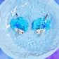Betta Fish Acrylic Earrings (Sparkle Blue)