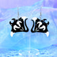 Manta Ray Acrylic Earrings