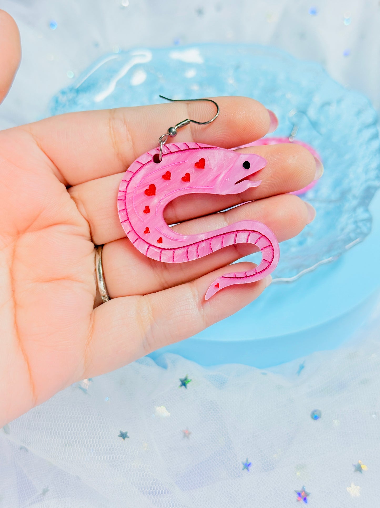 Lovely Eel Acrylic Earrings