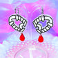 Vampire Teeth Acrylic Earrings