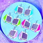 Colorful Y2K Computer Acrylic Earrings