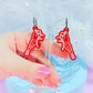 Jelly Shrimp Acrylic Earrings (Cherry Shrimp)