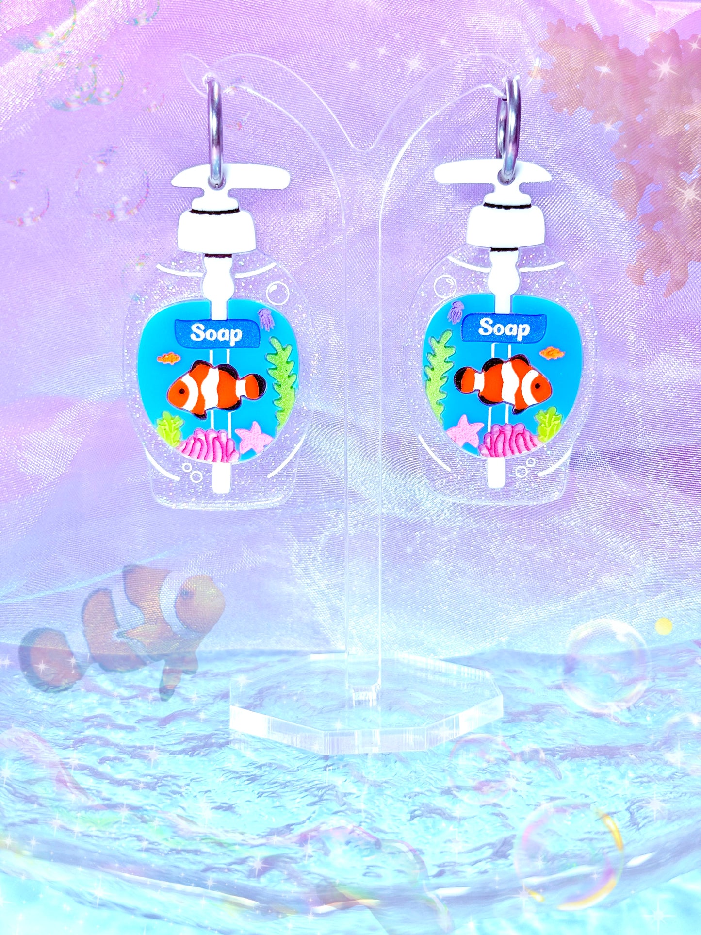 Nostalgic Fish Soap Earrings