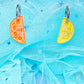 Mini Citrus Slice Acrylic Earrings