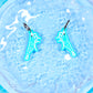Jelly Shrimp Acrylic Earrings (Blue)