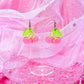 Candy Cherries, Acrylic Earrings (Pink)